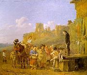 DUJARDIN, Karel A Party of Charlatans in an Italian Landscape df china oil painting artist